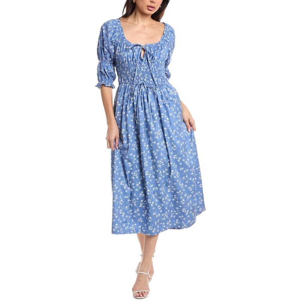 Jl Luxe Womens  Sleeveless Midi Dress, Blue